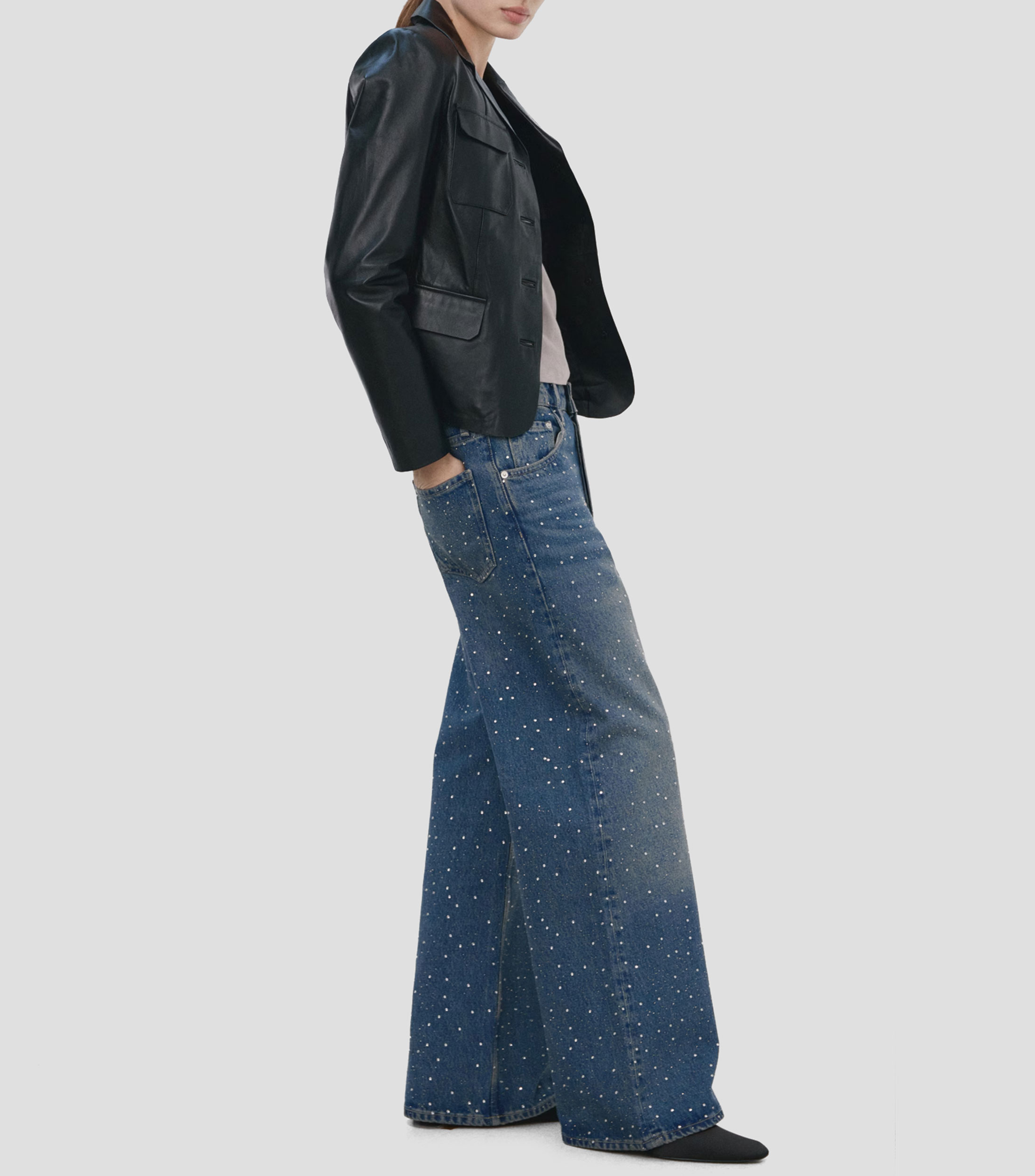 Jeans Wideleg Mujer